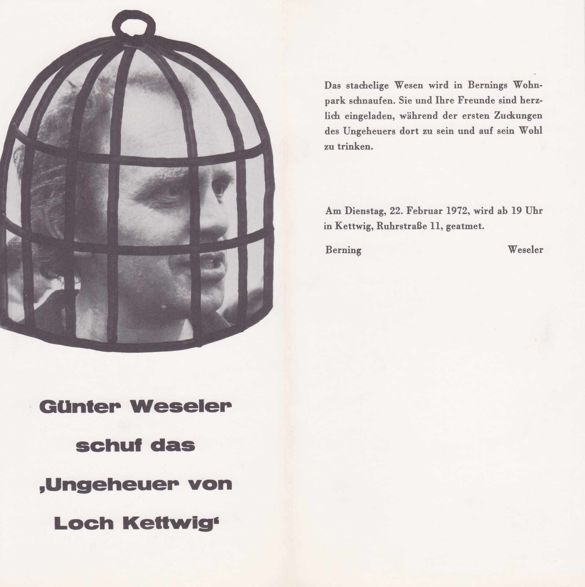 Invitation 1972 | Gunter Weseler
