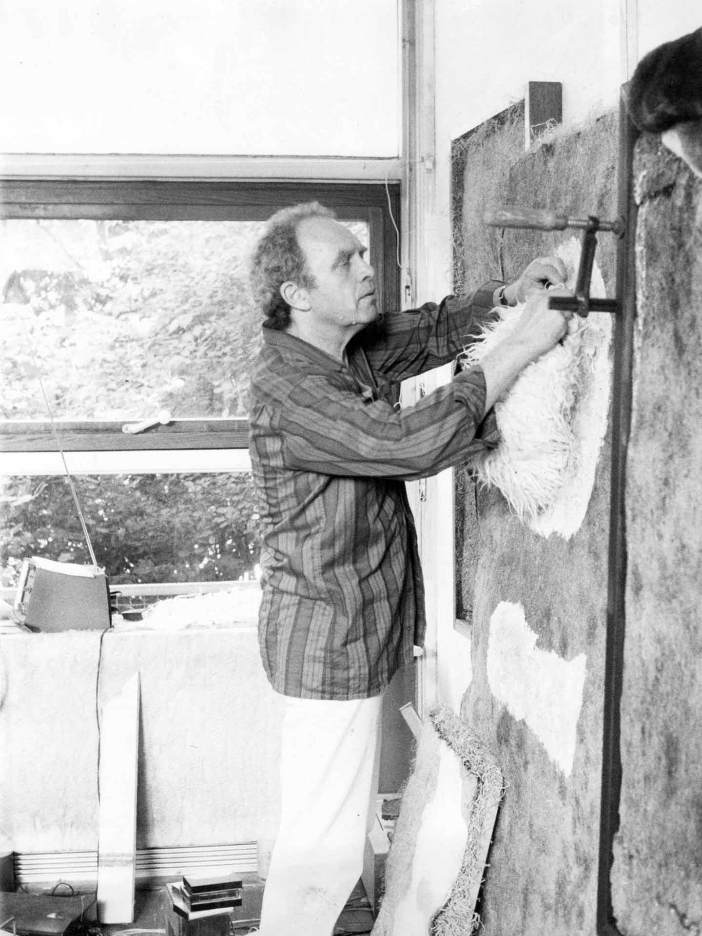 At work in his studio