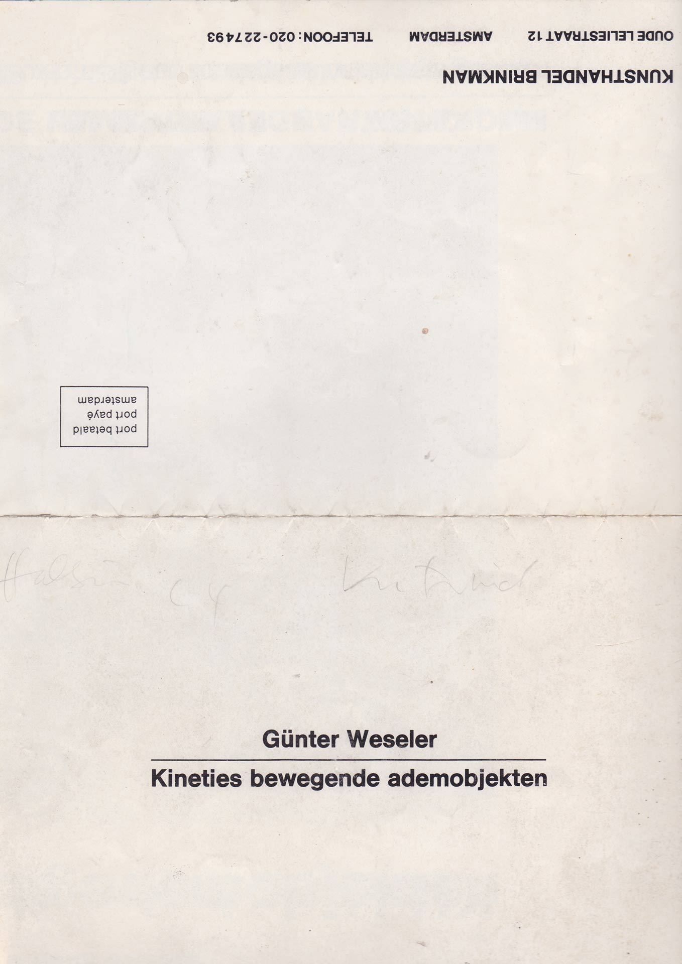Kinetis bewegende ademobjekten | Amsterdam 1978 | Gunter Weseler